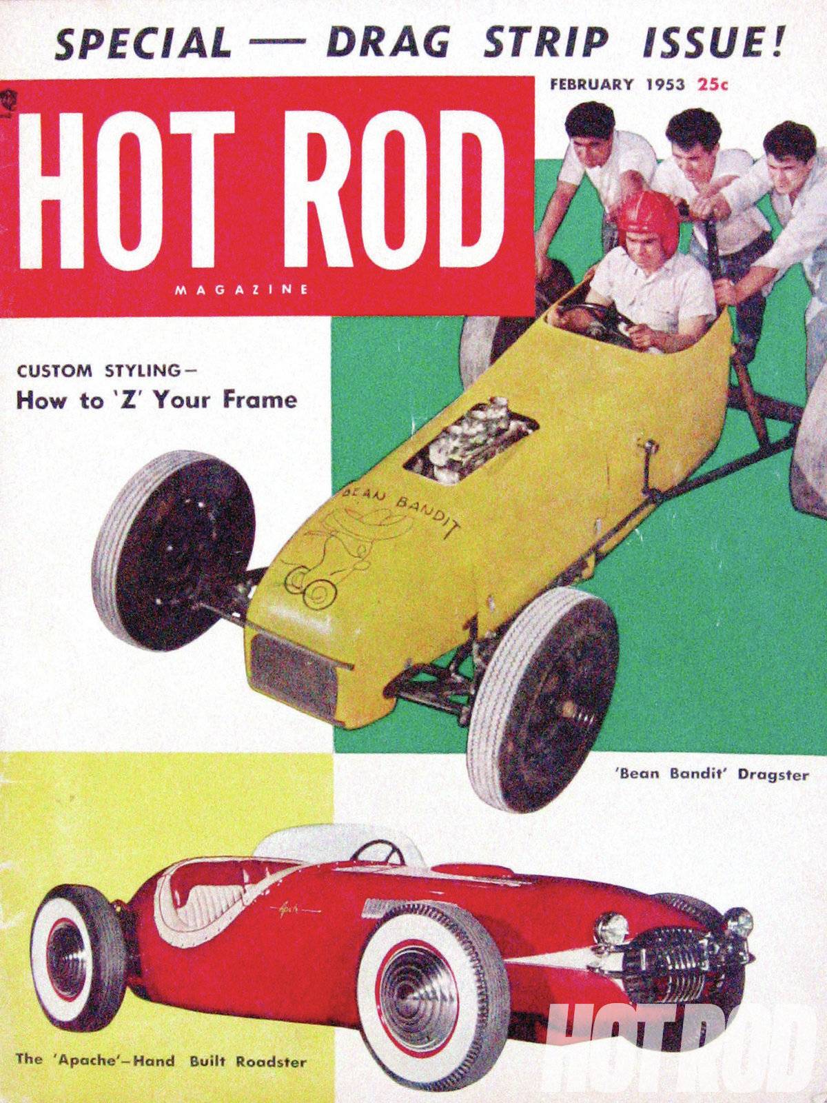 A flyer with a vintage vehicle information